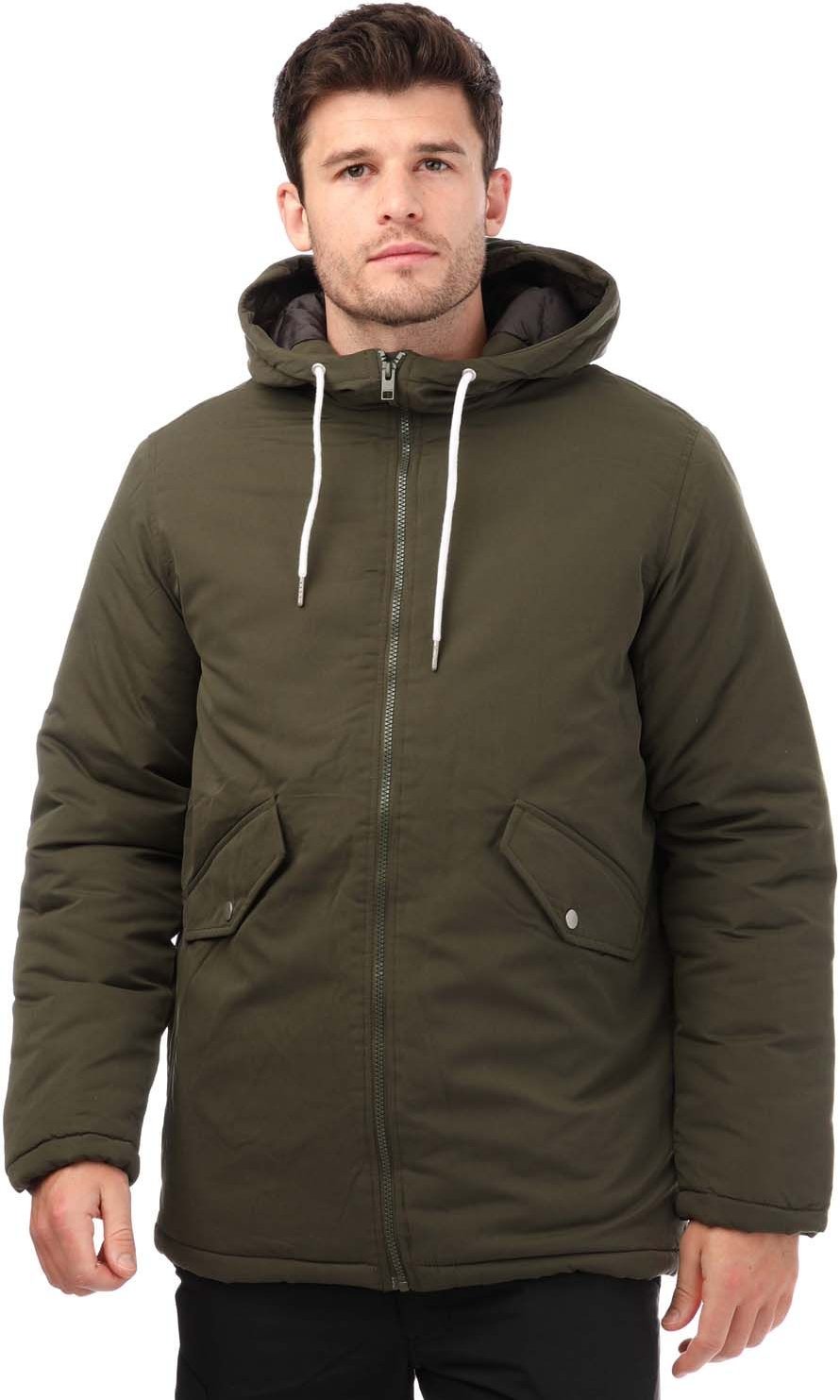 Jack Jones Loop Parka Jacke für Männer in oliv