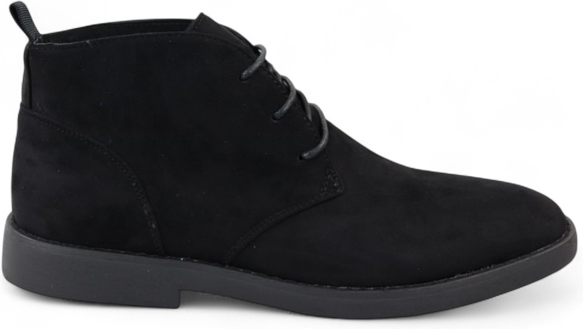 Schwarze Premium Chukka-Stiefel aus Wildleder im Desert-Stil für Herren