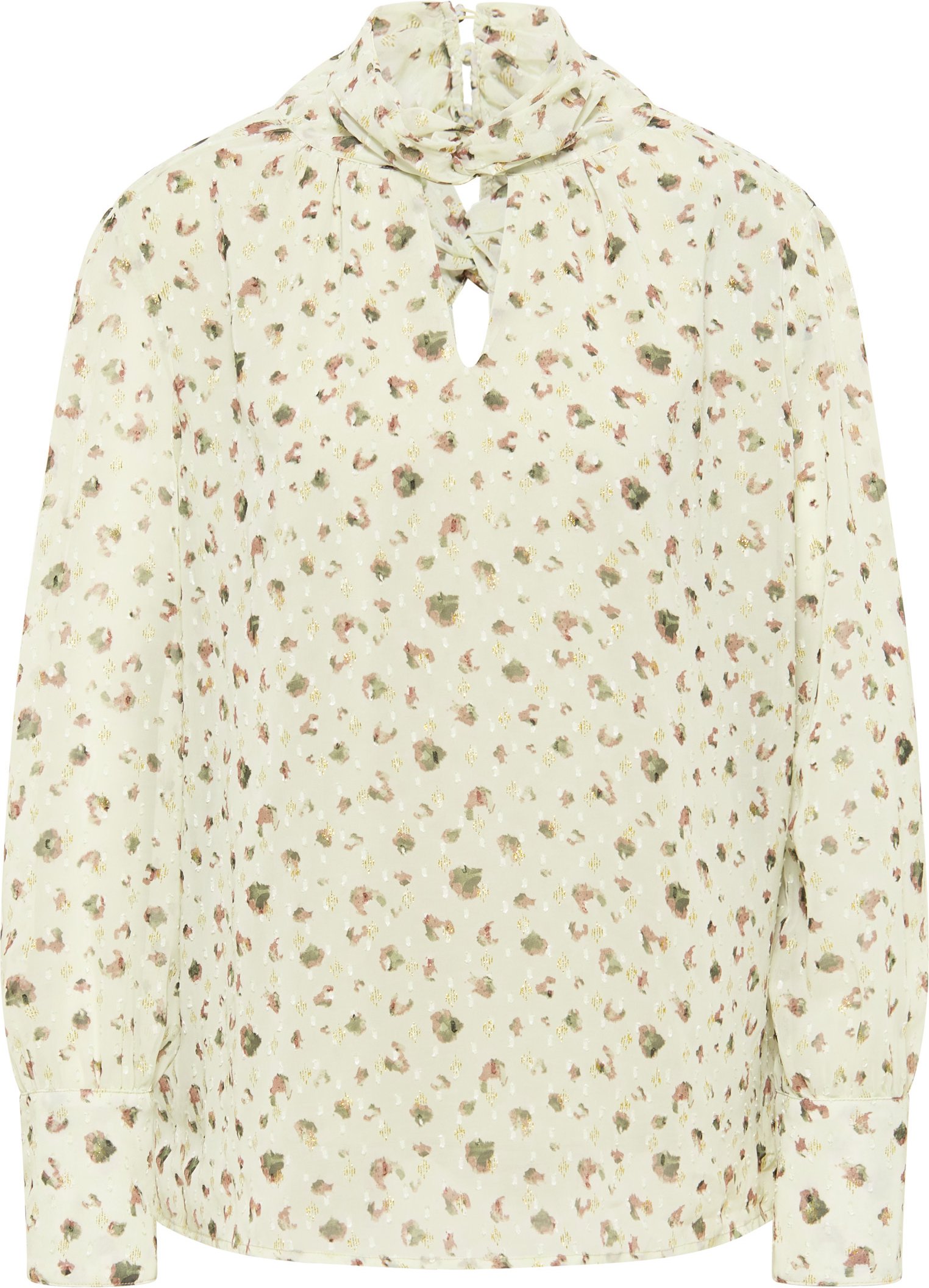 Faina Blusentop langarm Damen grün