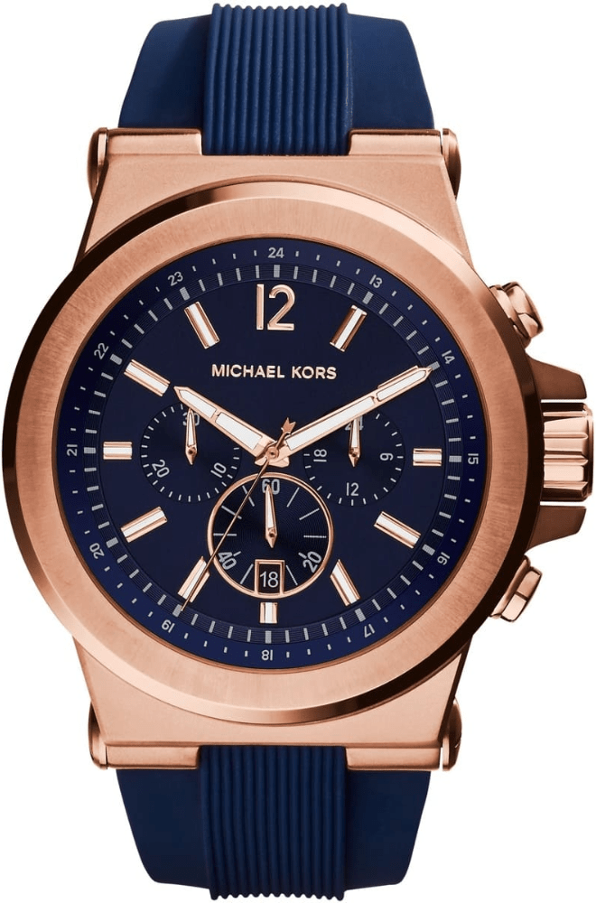 Michael Kors MK8295 Dylan Chronograph Marineblau Zifferblatt 49mm Herrenarmbanduhr