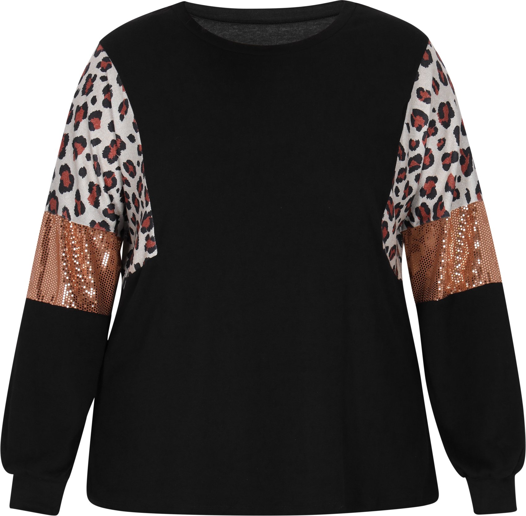 Faina Bluse in großen Größen Frauen Schwarz