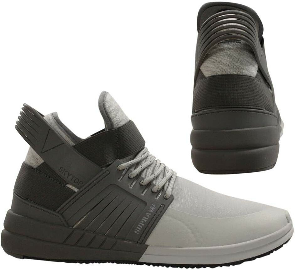 Supra Skytop V Grey Slip auf hohen Schnüren -Herren -Trainern 08032 051 B48E