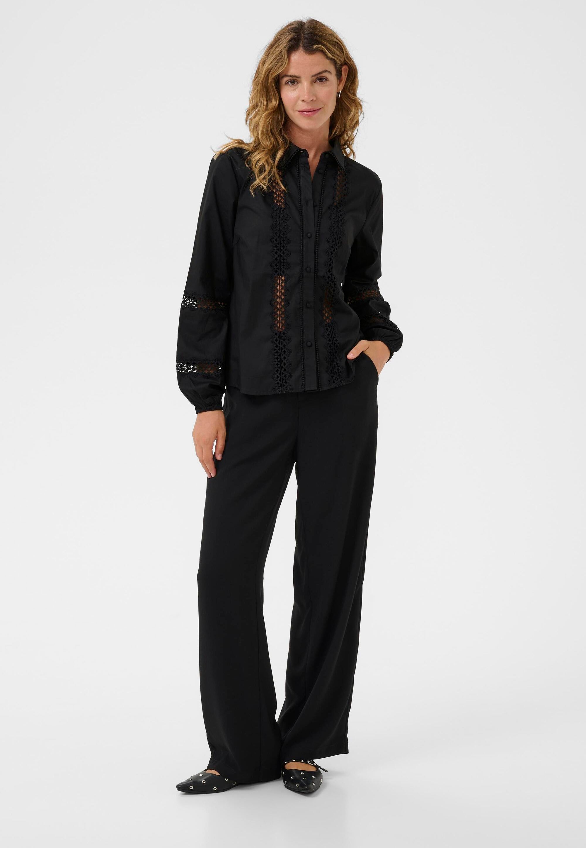 Langarm-Hemd CRTonni Langarm-Hemd Regular fit black