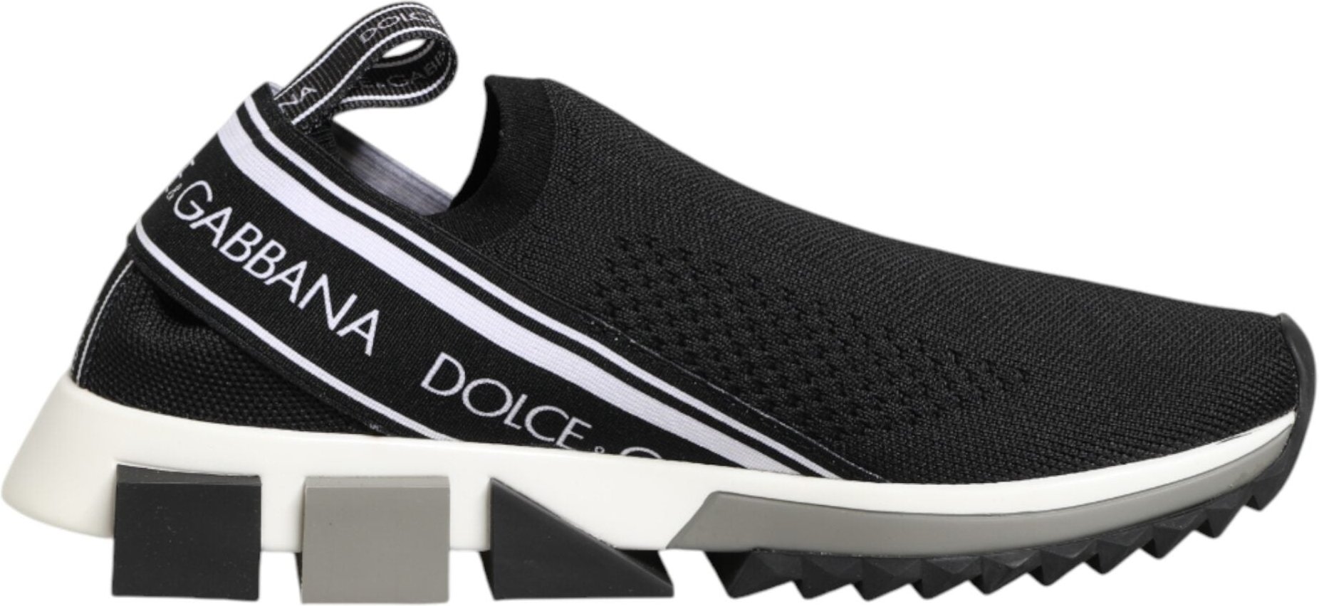 Dolce & Gabbana Schwarze Slip-On Sorrento Low-Top Sneakers