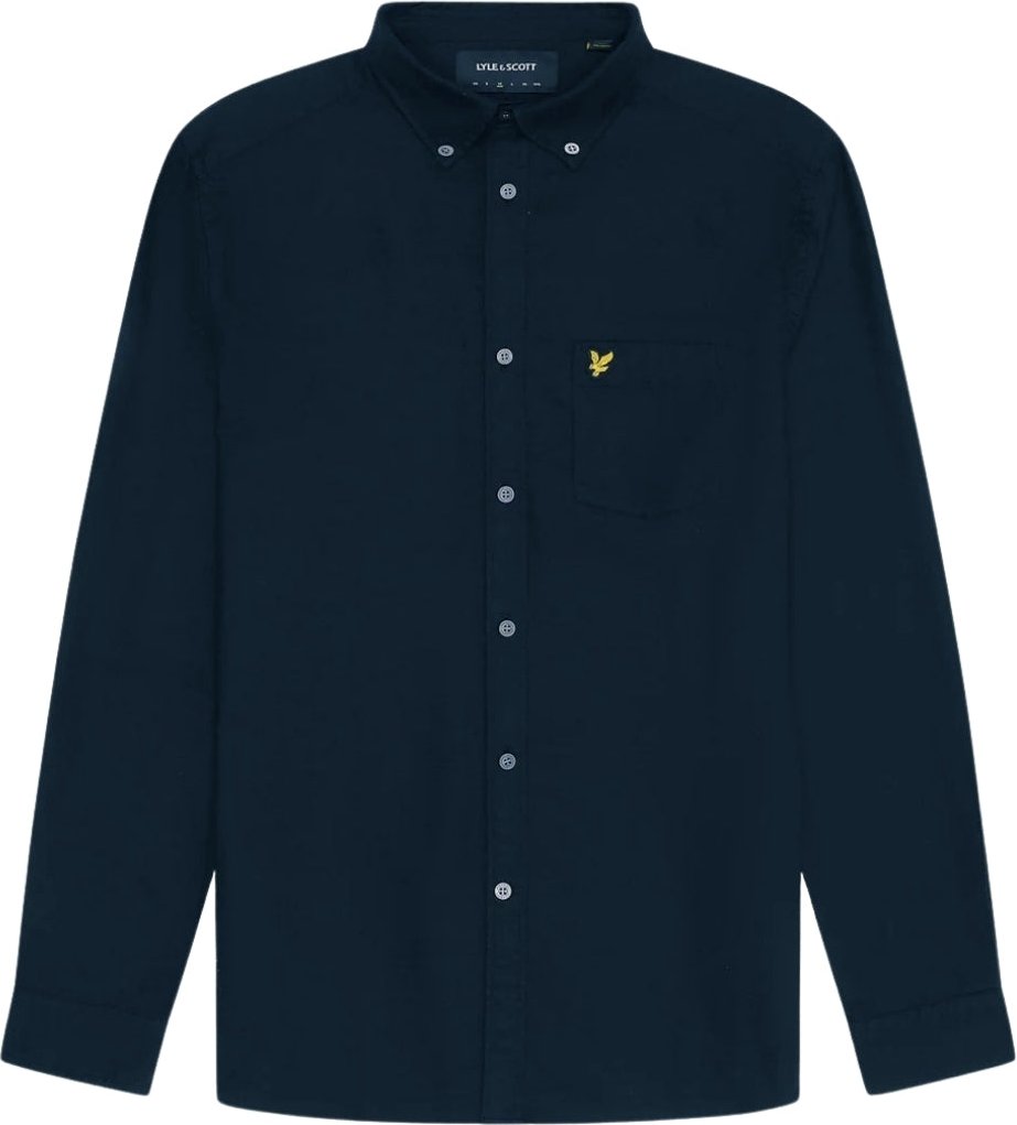 Dunkelblaues Langarmhemd von Lyle & Scott