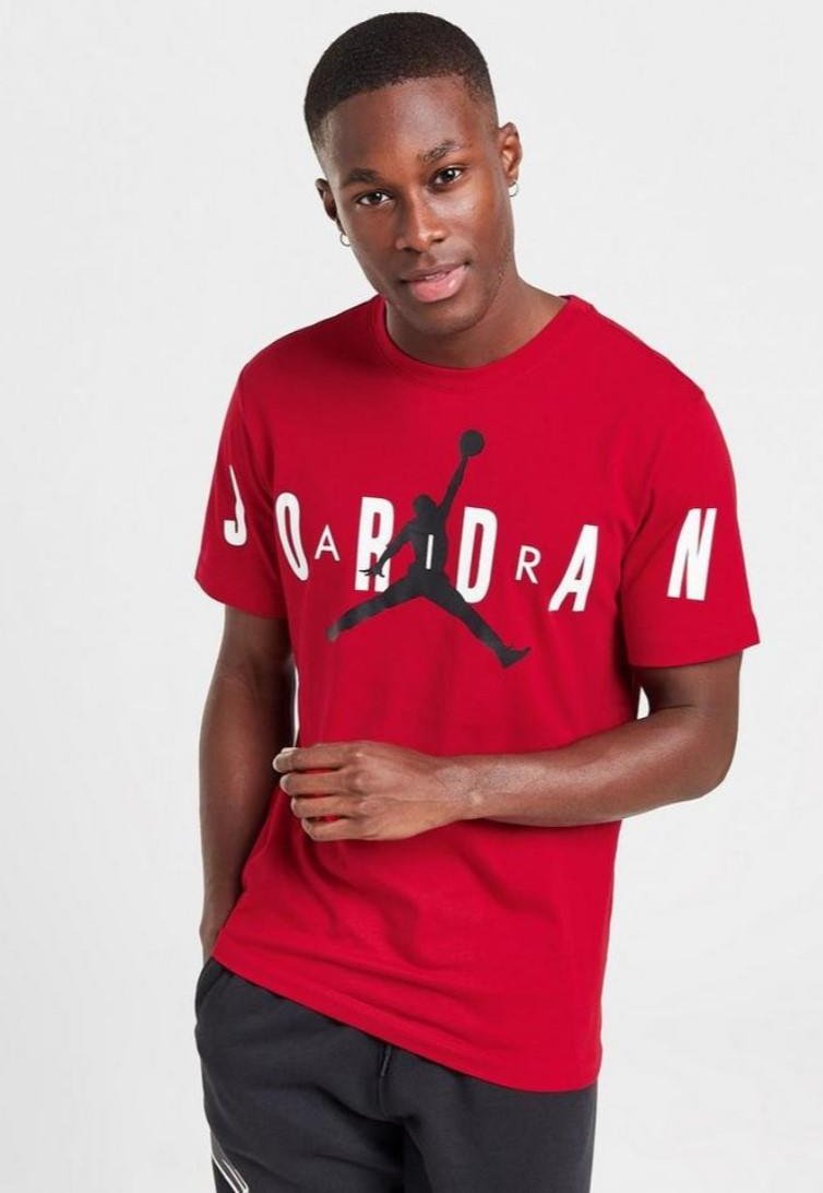 Nike Air Jordan Stretch-T-Shirt in Rot