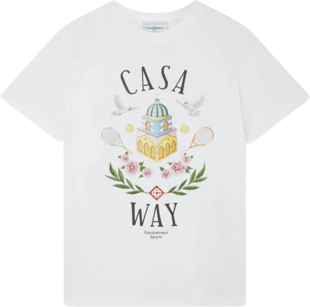 Casablanca Casa Way Design Weißes T-Shirt