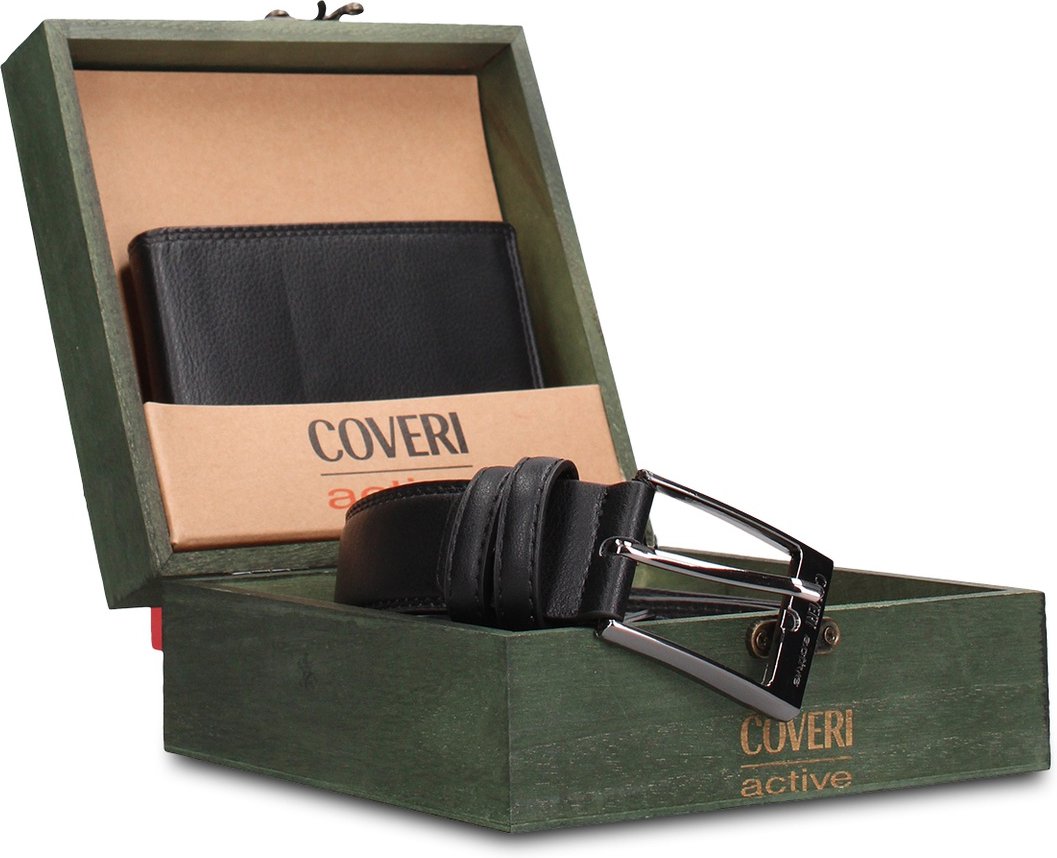 Enrico Coveri Geldbörsen- und Gürtel-Set Men