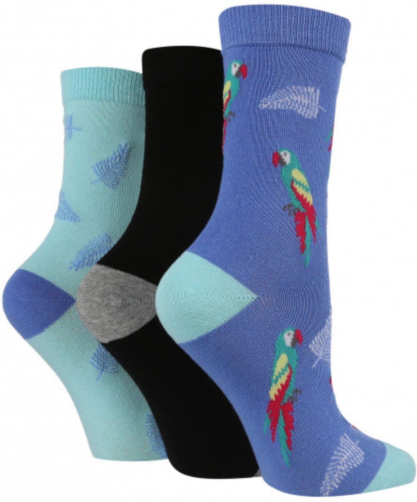 3er-Pack Damen Jacquard Sonderstrümpfe aus Baumwolle