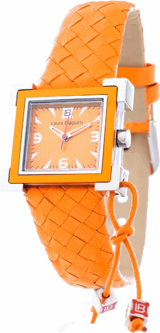 Laura Biagiotti Damenuhr Quartz Silber Orange