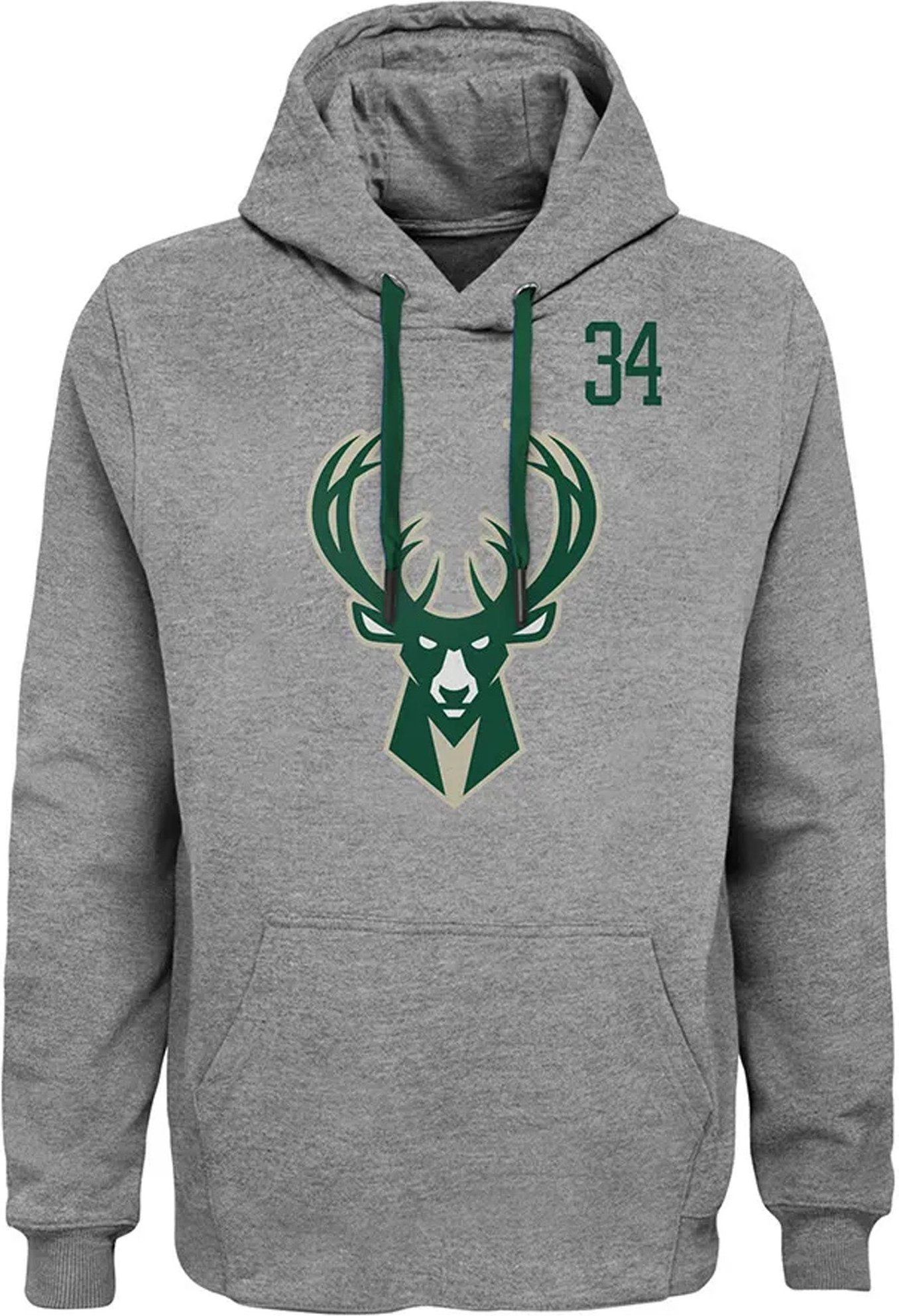 NBA Milwaukee Bucks 34 Giannis Antetokounmpo Herren Ziegen-Hoodie