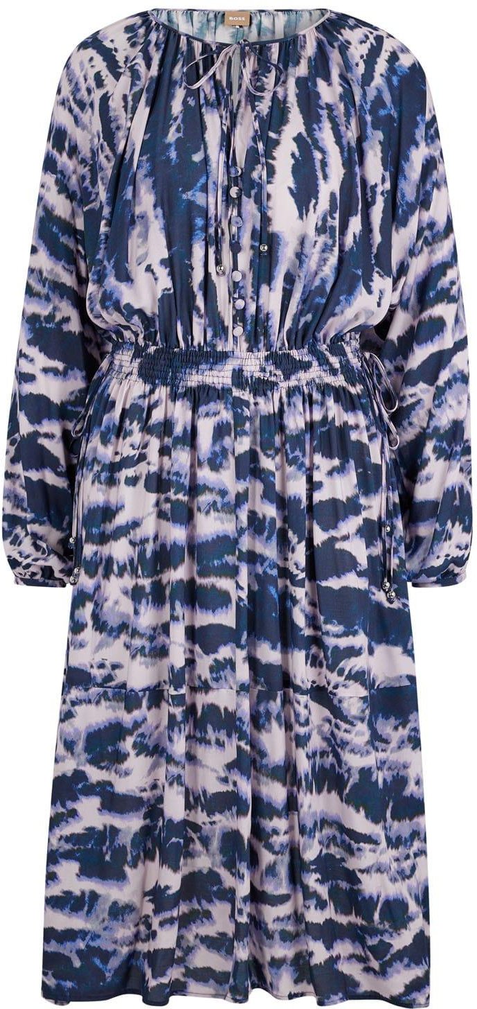 Boss - "Datiga" Kleid für Damen (Marine/Weiß)