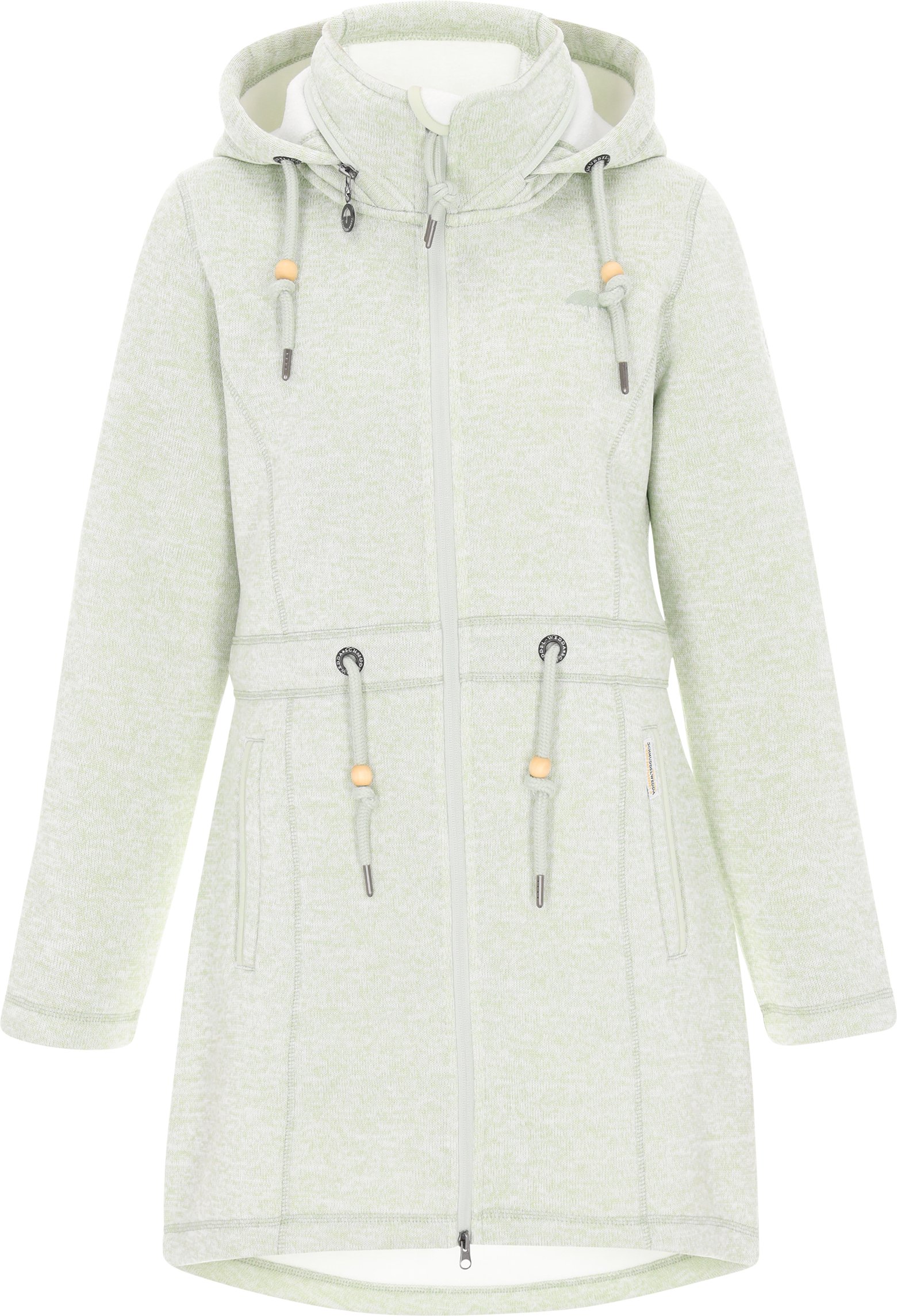 Schmuddelwedda Jacke Frauen Salbeigrün meliert
