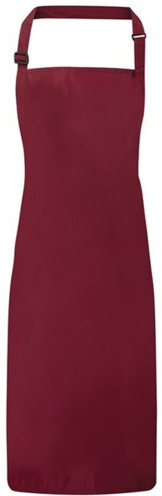 Premier - Herren/Damen Unisex Schürze, mit Latz (Burgunder)