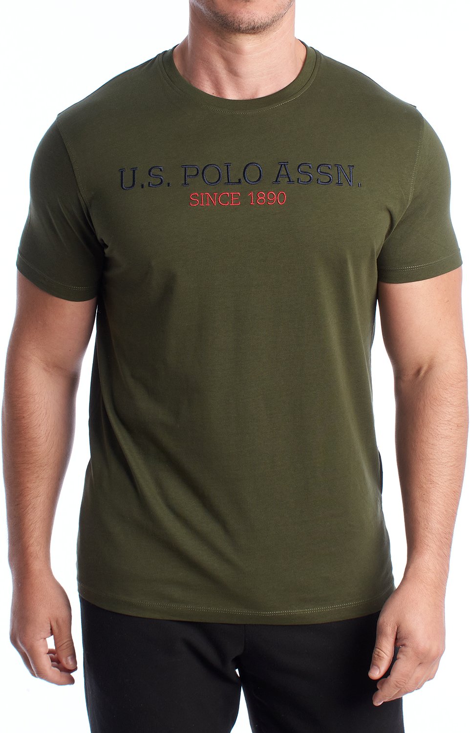 Herren-T-Shirt aus Baumwolle mit kurzen Ärmeln US42154022