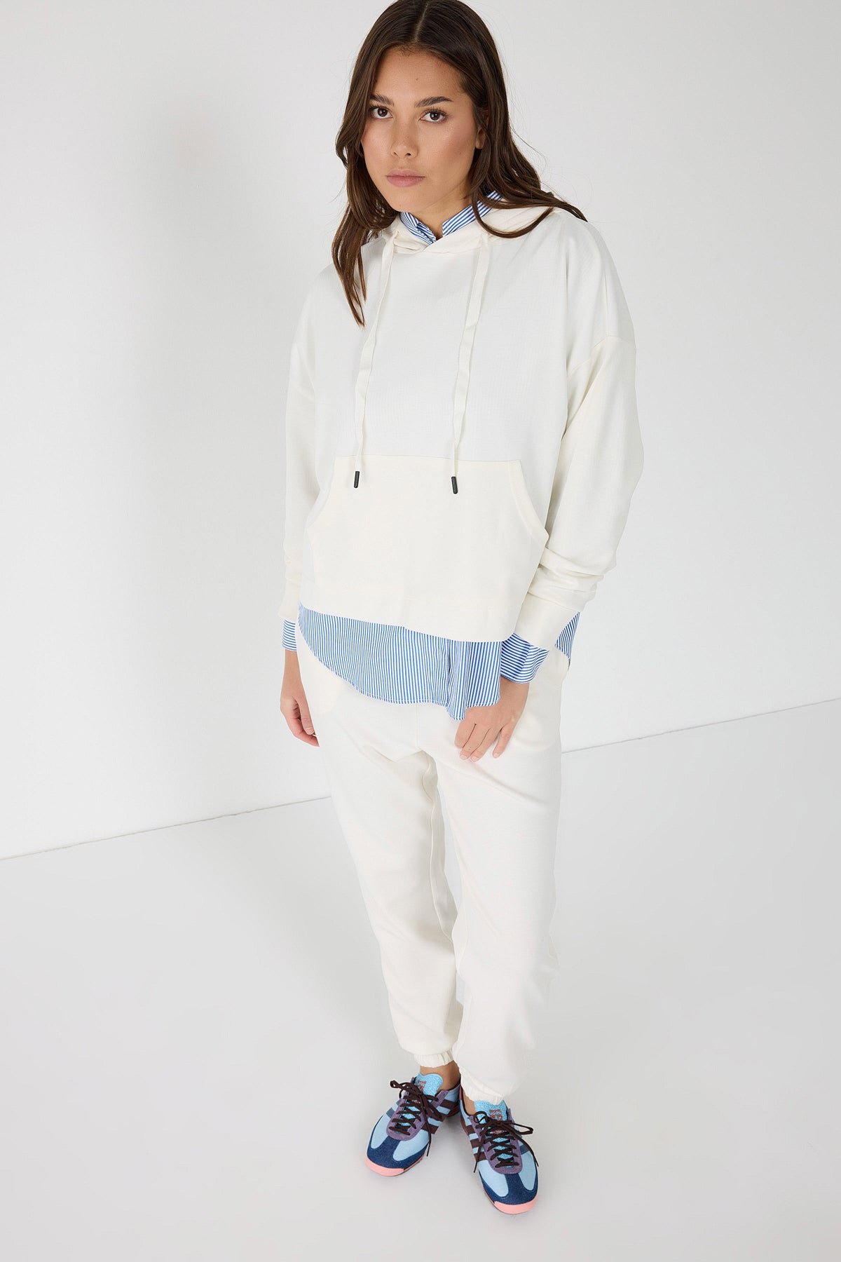 Kapuzensweatshirt aus weichem Stoff