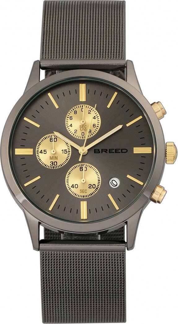 Breed Espinosa Chronograph Mesh-Armbanduhr mit Datum