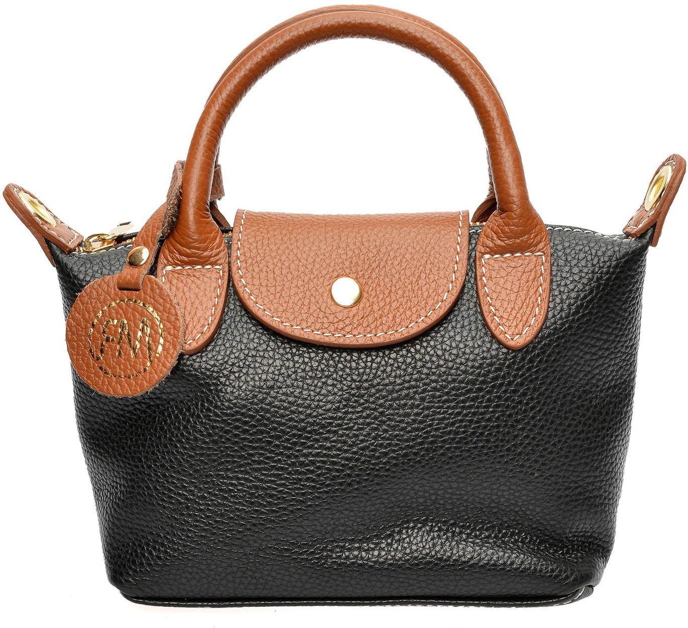 Roberta M Schwarz Rindsledertasche