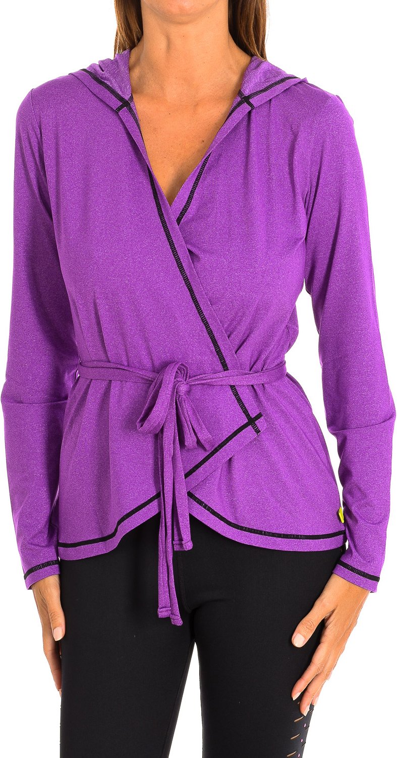 Langärmelige Sportjacke mit Kapuze für Frauen Z1T00503