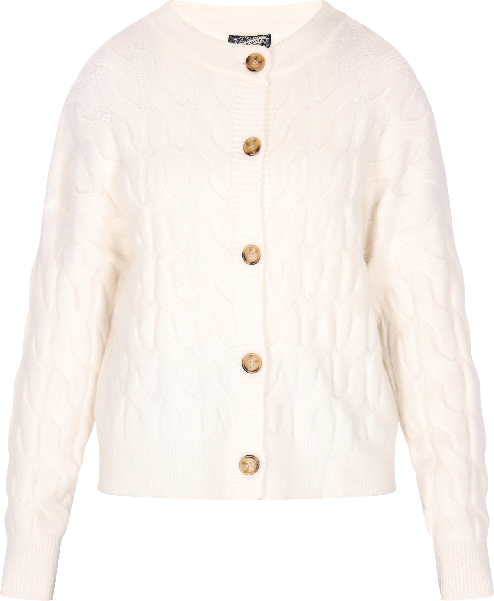 Dreimaster Cardigan Damen Wollweiss