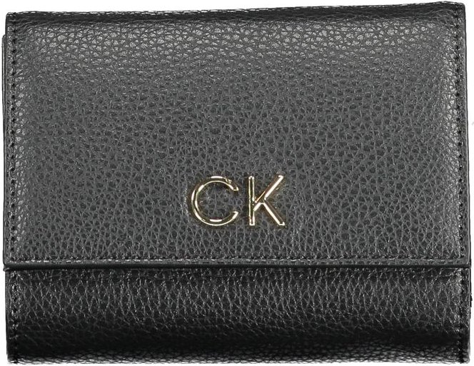 Dreifachfalten-Wallet Leder CK-Logo