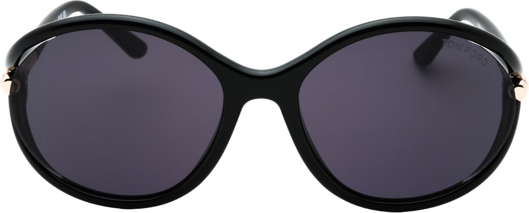 Thumbnail - Tom Ford - Sonnenbrille in glänzendem Schwarz mit dunklen Rauchgläsern
