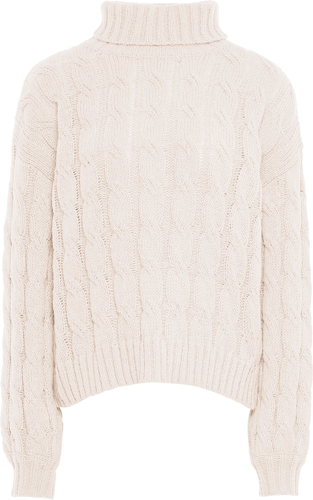 Mymo Pullover Damen Wollweiß