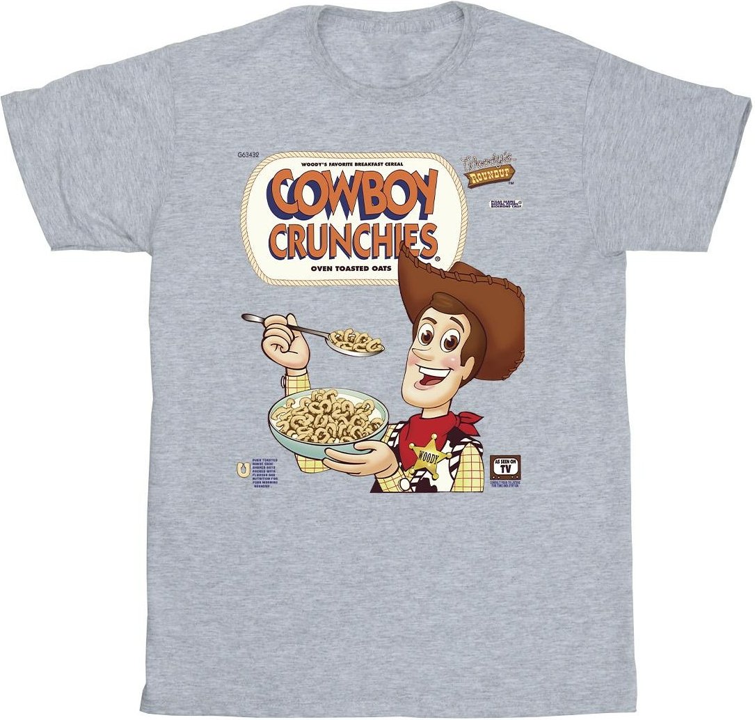 Disney - "Toy Story Woody Cowboy Crunchies" T-Shirt für Herren (Grau)