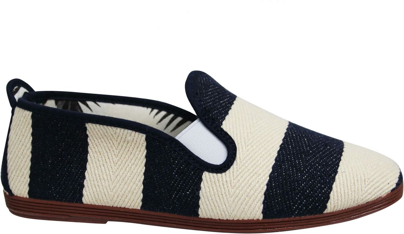 Flosssy Amara Mens Navy/Creme Plimsolls