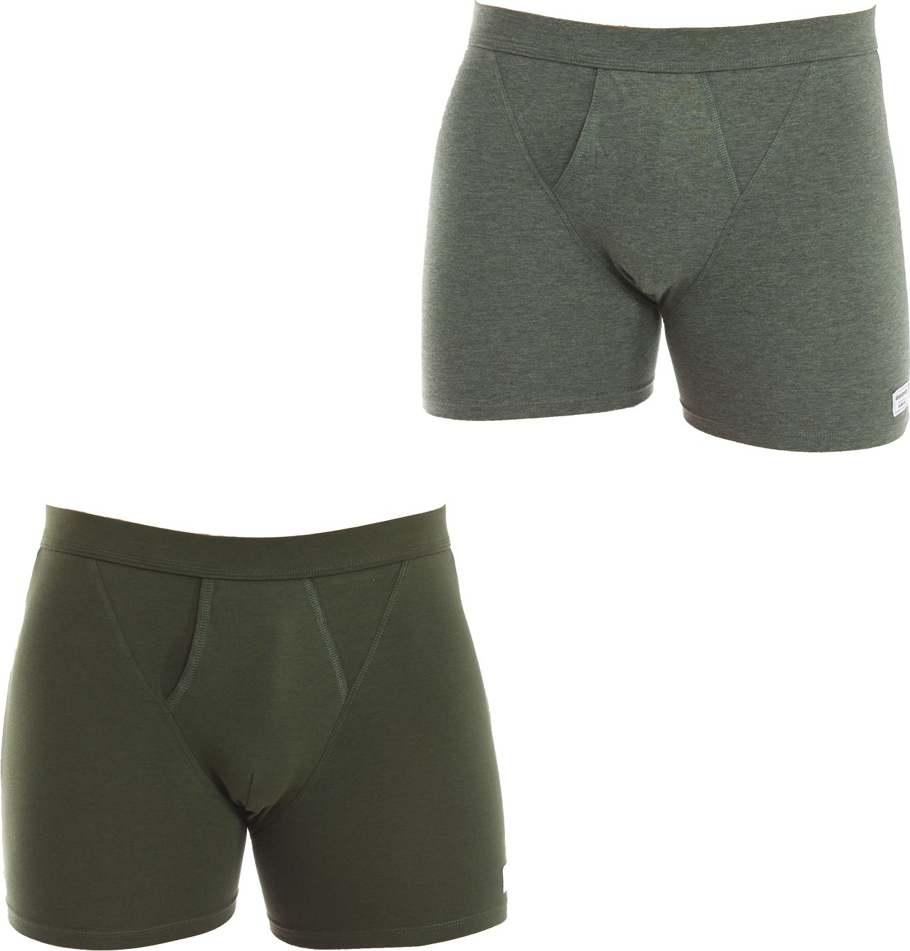 Thumbnail - 2er-Pack Ocean-Boxershorts aus Bio-Baumwolle, Modell A0AFT für Herren.