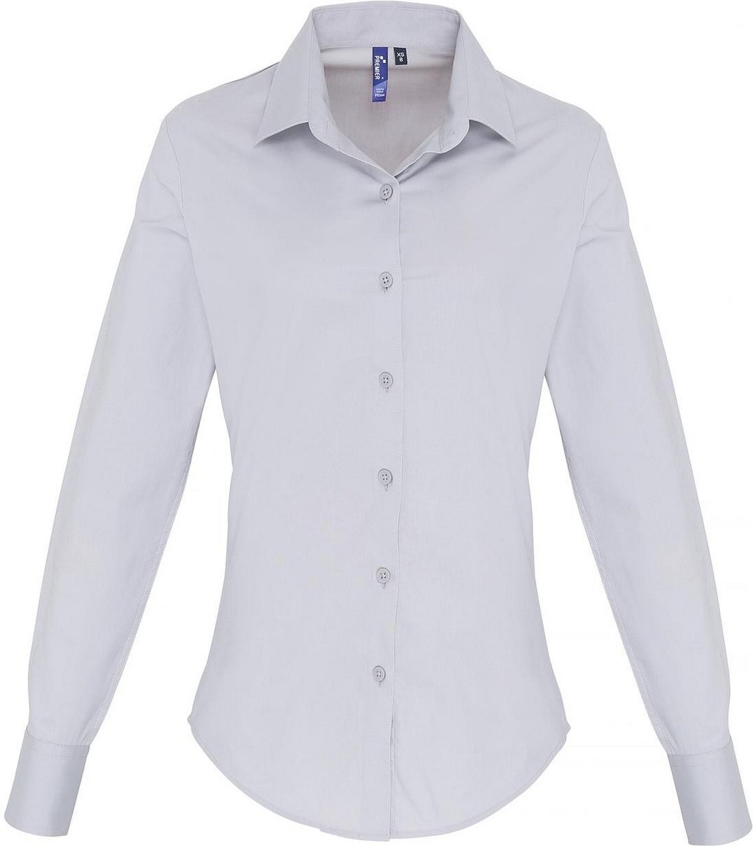 Premier - Hemd für Damen Langärmlig (Silber)