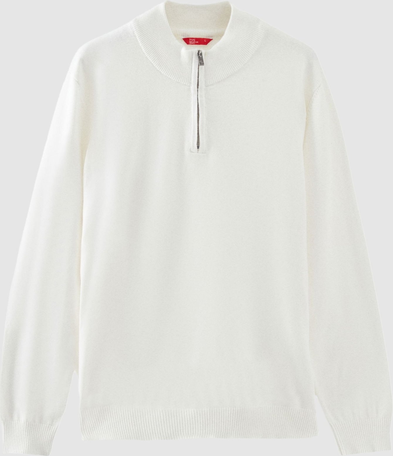 Ds Damat Slim Fit Halb-Zip Strickpullover