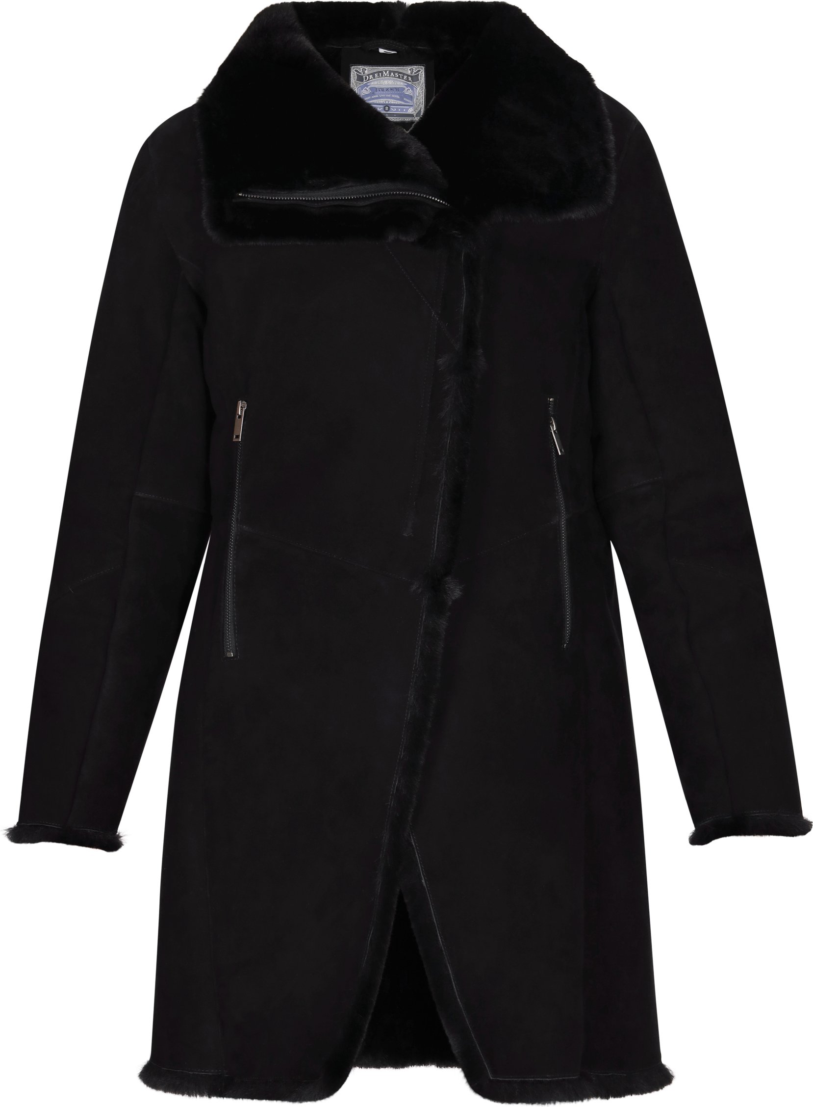 Dreimaster Kaminsims Damen schwarz