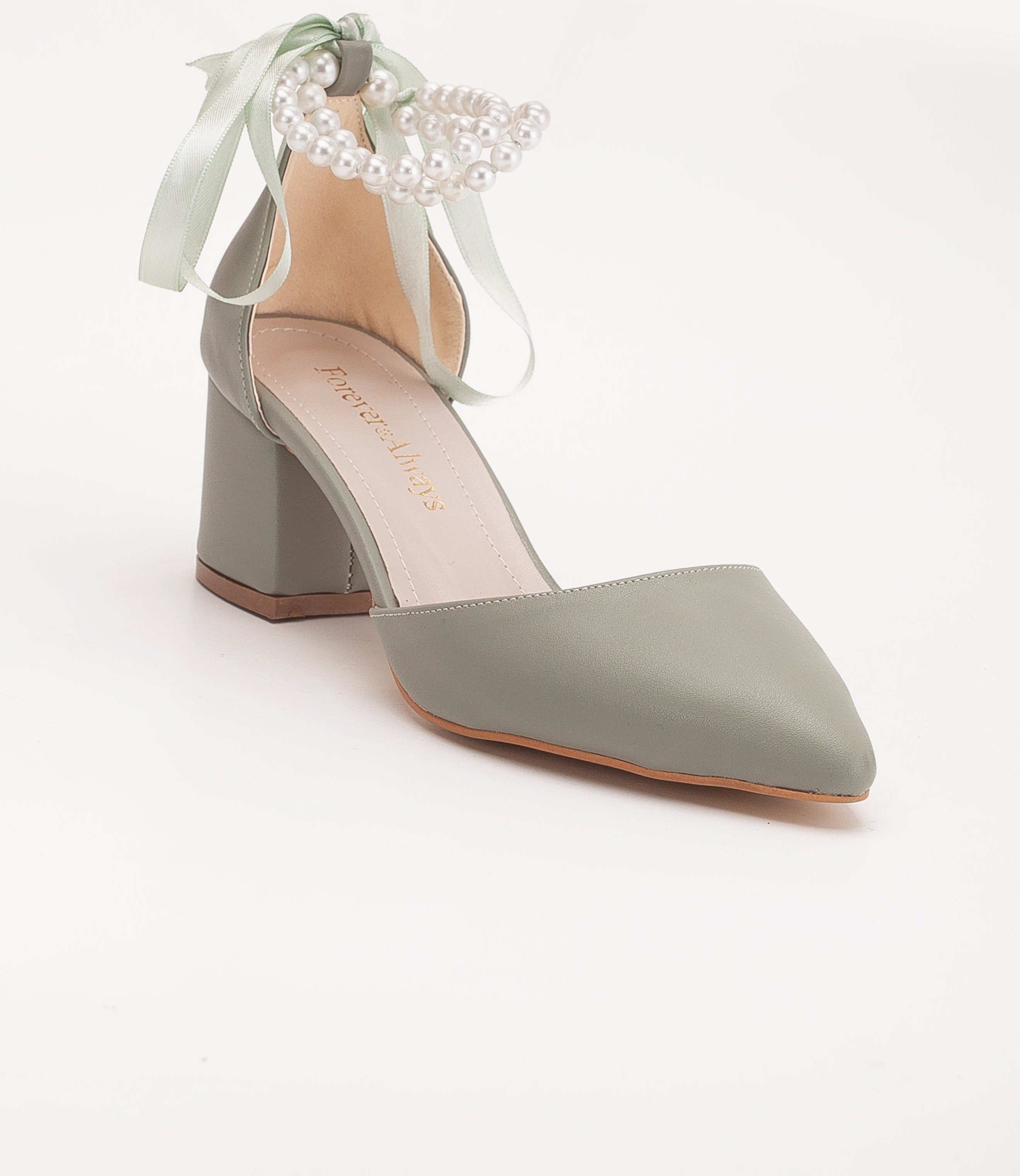 Miranda Niedrige Blockabsätze mit Perlen