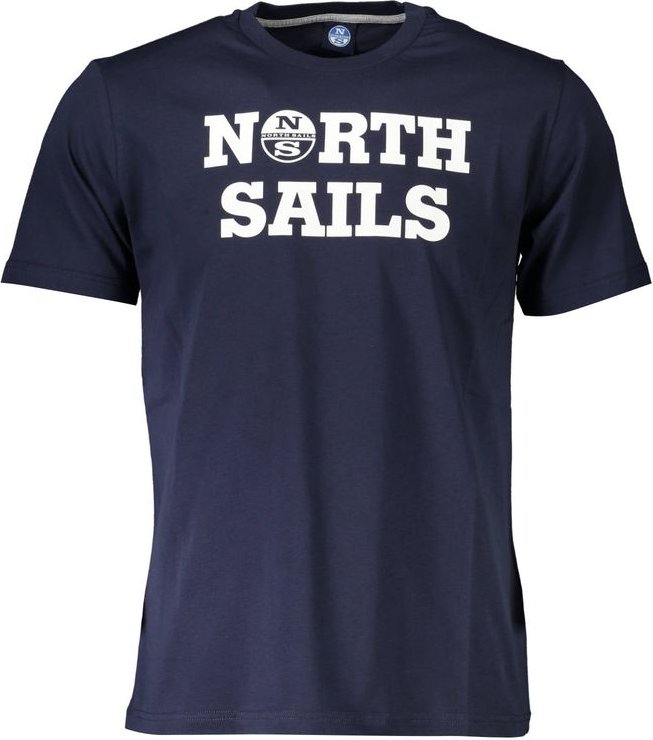 North Sails Blaues Baumwoll-T-Shirt für Männer