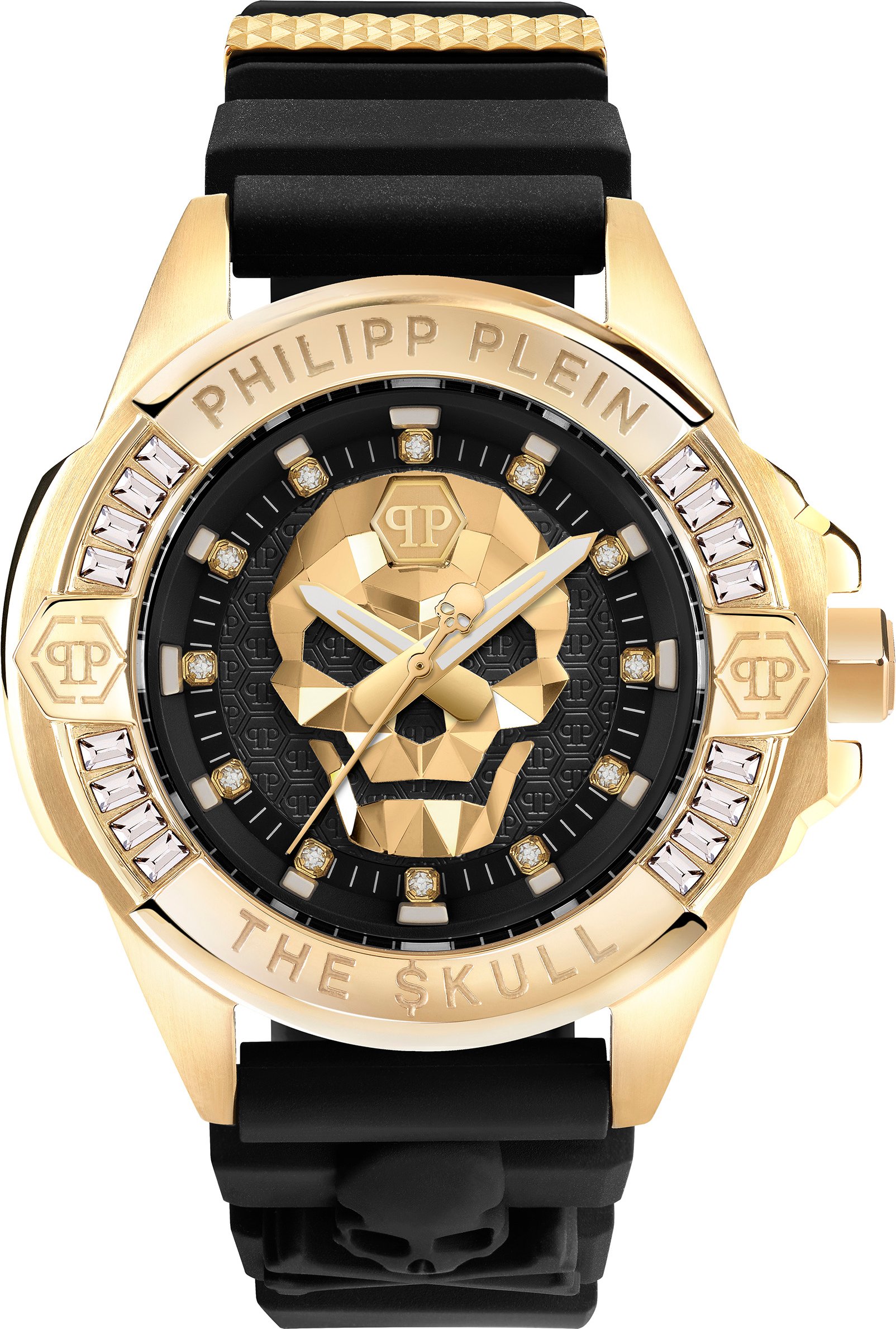 Philipp Plein The $kull Genderless Schwarz Unisex Armbanduhr PWNAA0122