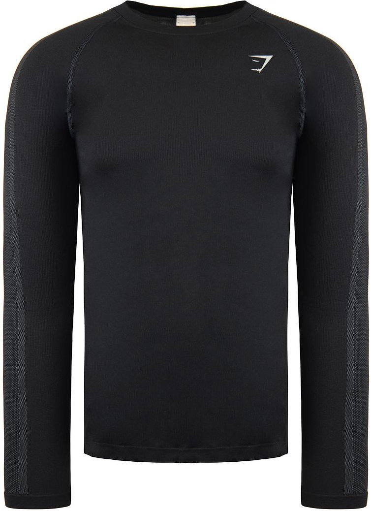 Gymshark Aspekt Herren schwarz nahtloses Oberteil