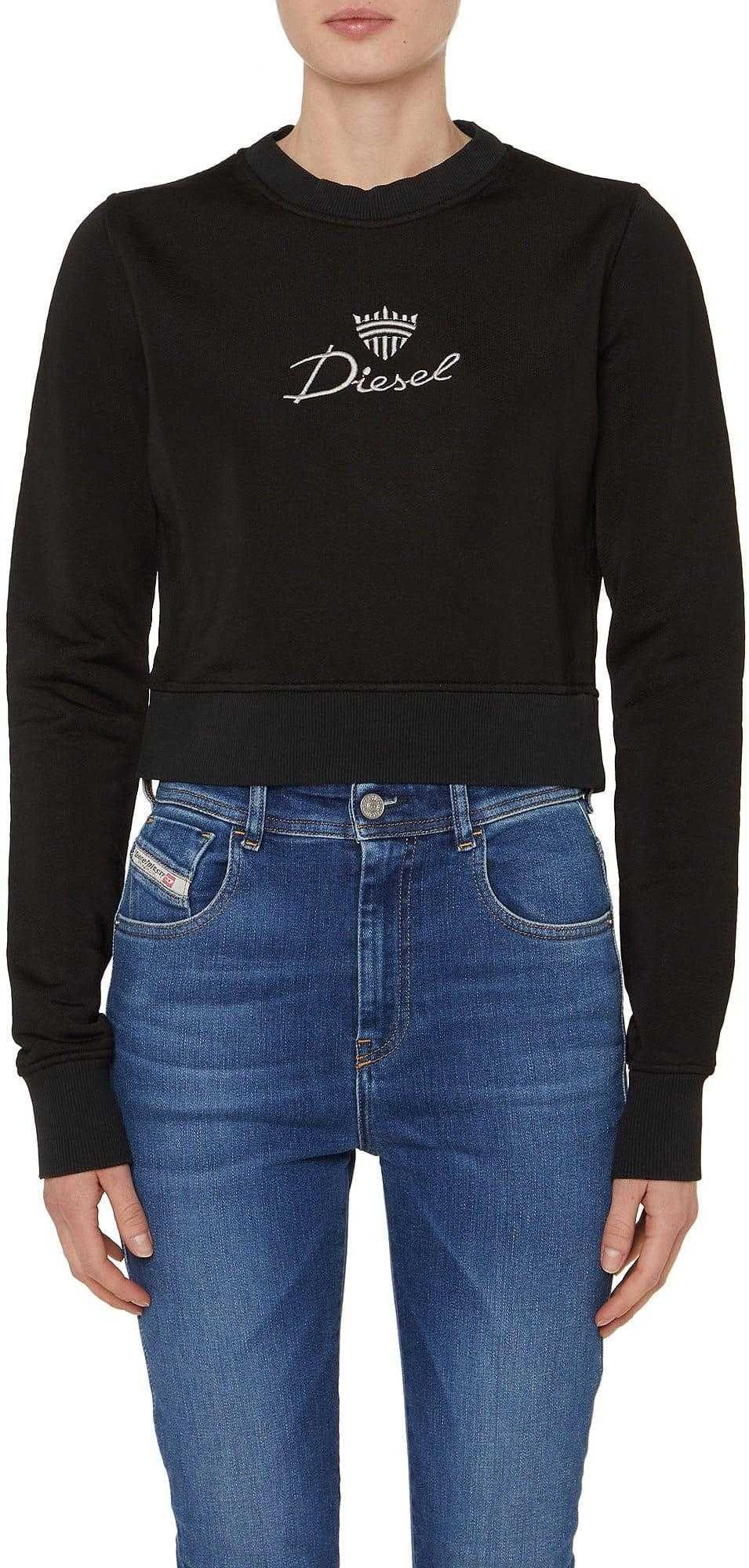 Diesel - "Slimmy" Sweatshirt für Damen, Rundhalsausschnitt (Schwarz)