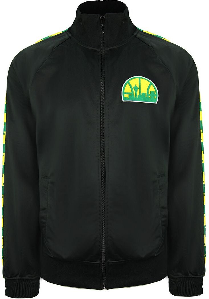 Mitchell & Ness Seattle Supersonics Herren Black Track Jacke