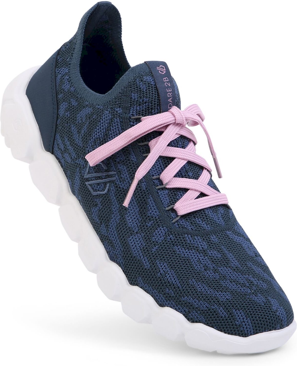 Dare 2B Womens/Ladies Hex-At Knitted Recycled Trainers (Orion/Powder Pink)