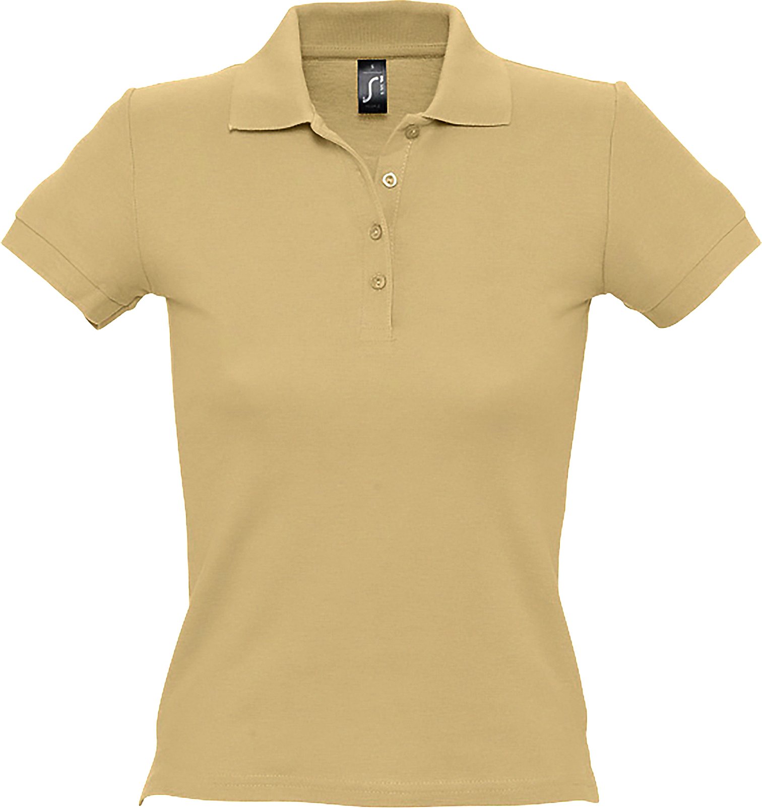 SOLS - PEOPLE Kurzärmeliges Polo-Shirt - Damen (Beige)