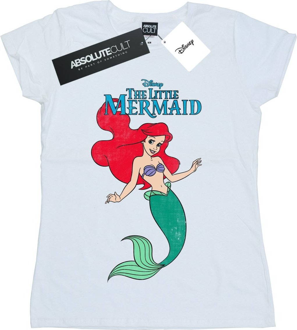 Disney - "The Little Mermaid Line Ariel" T-Shirt für Damen (Weiß)