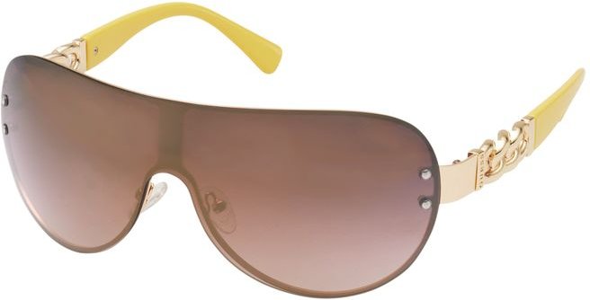 Goldene Metall-Sonnenbrille