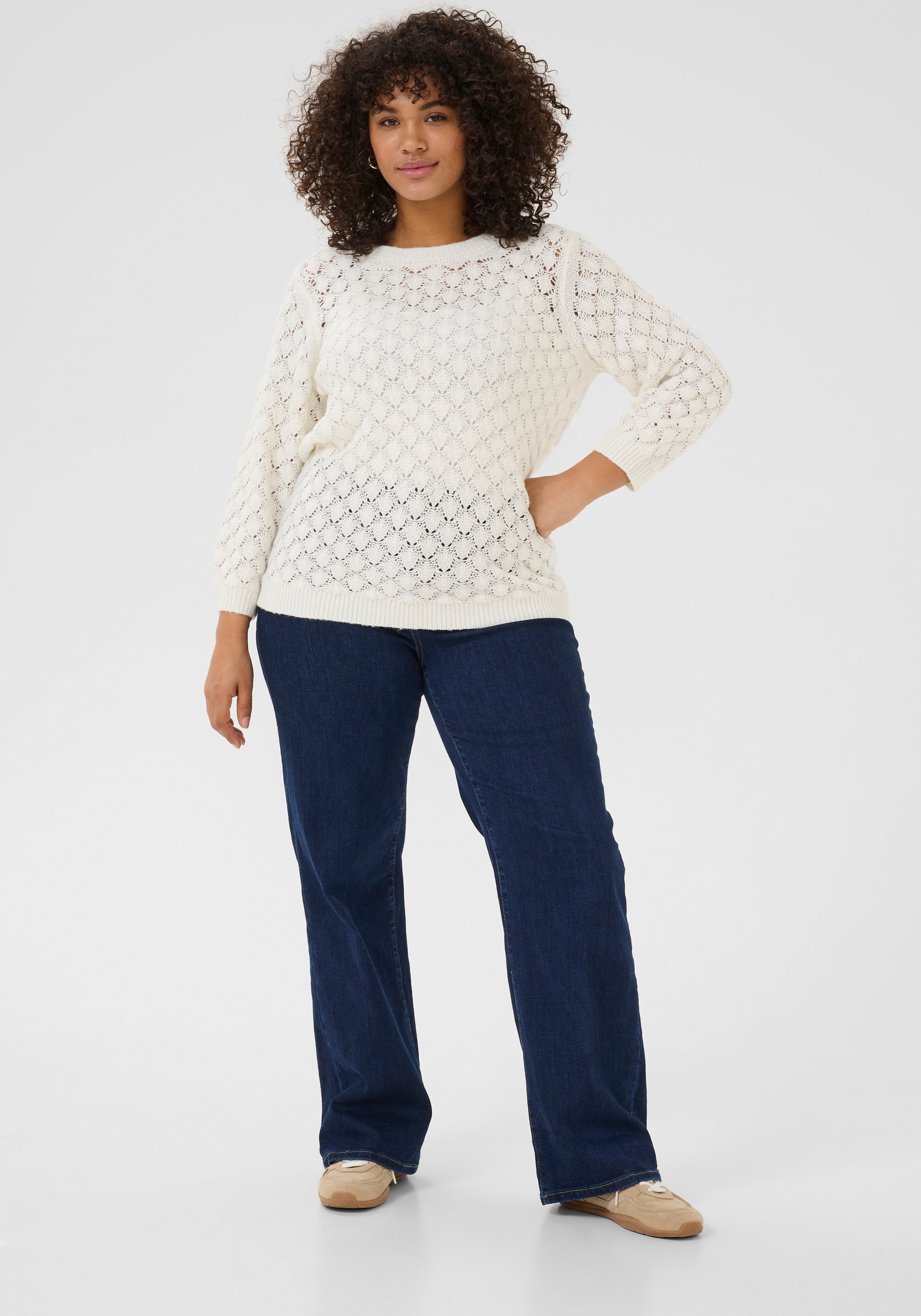 Strickpullover Regular fit white