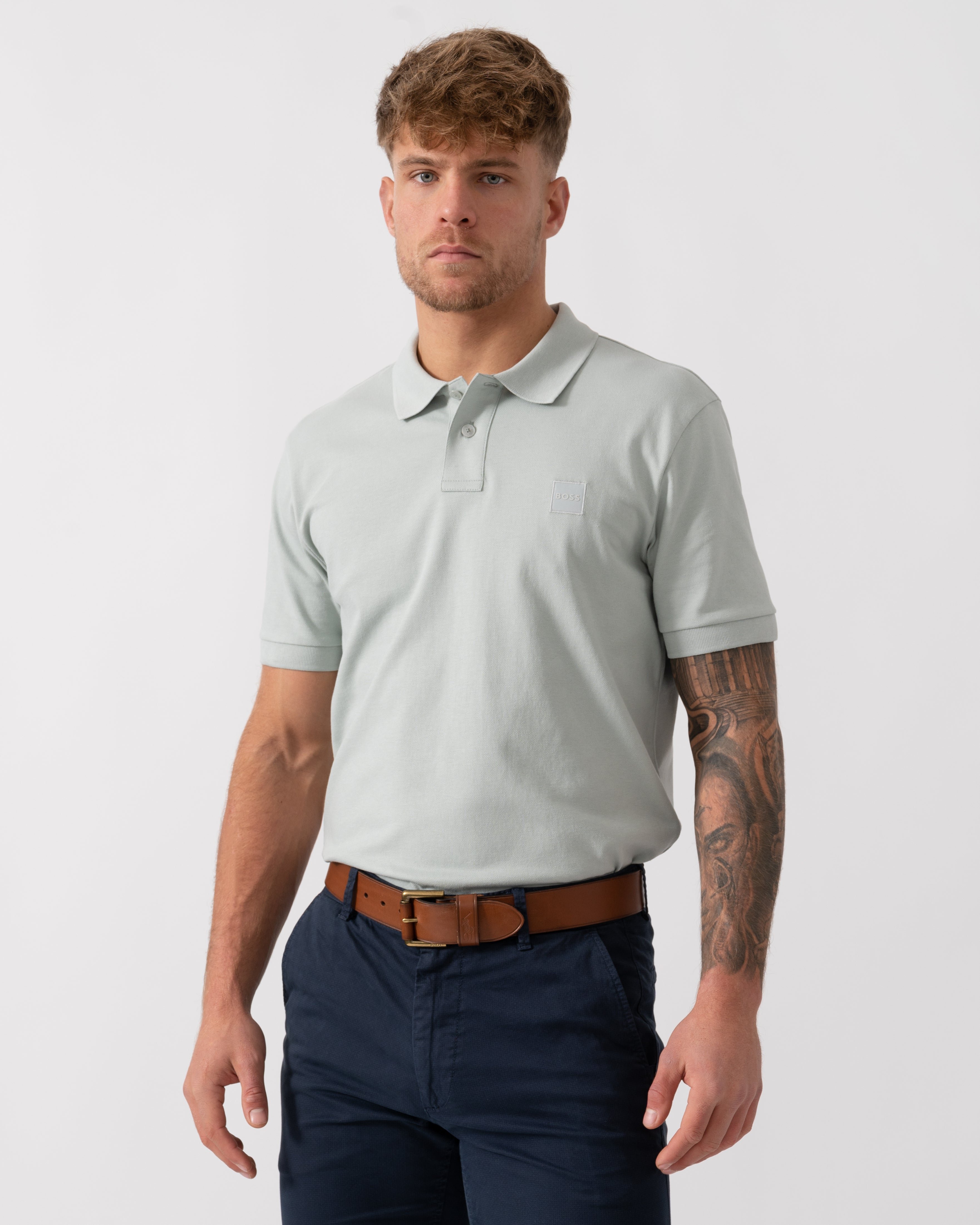 Thumbnail - Passenger Slim-Fit Poloshirt in Hellgrau