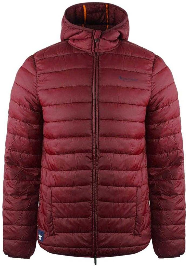 Aquascutum - "Bordeaux" Kapuzenjacke für Herren, Logo (Rot)