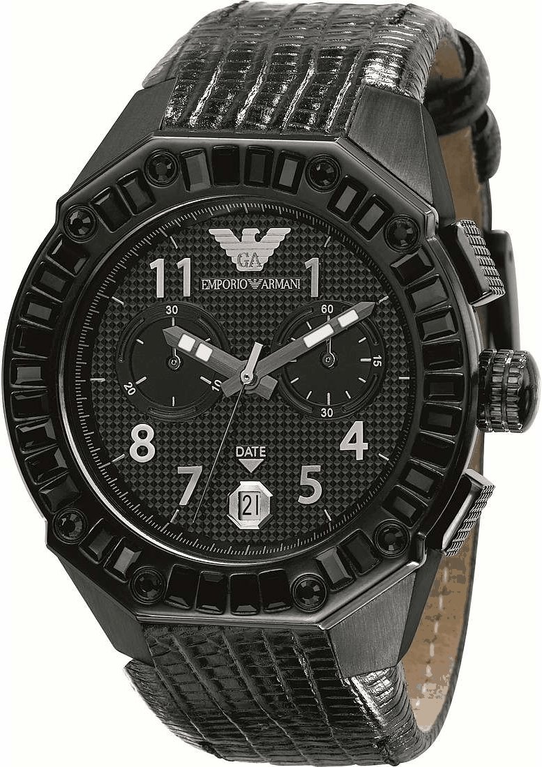 Emporio Armani Damenuhr Quartz Schwarz
