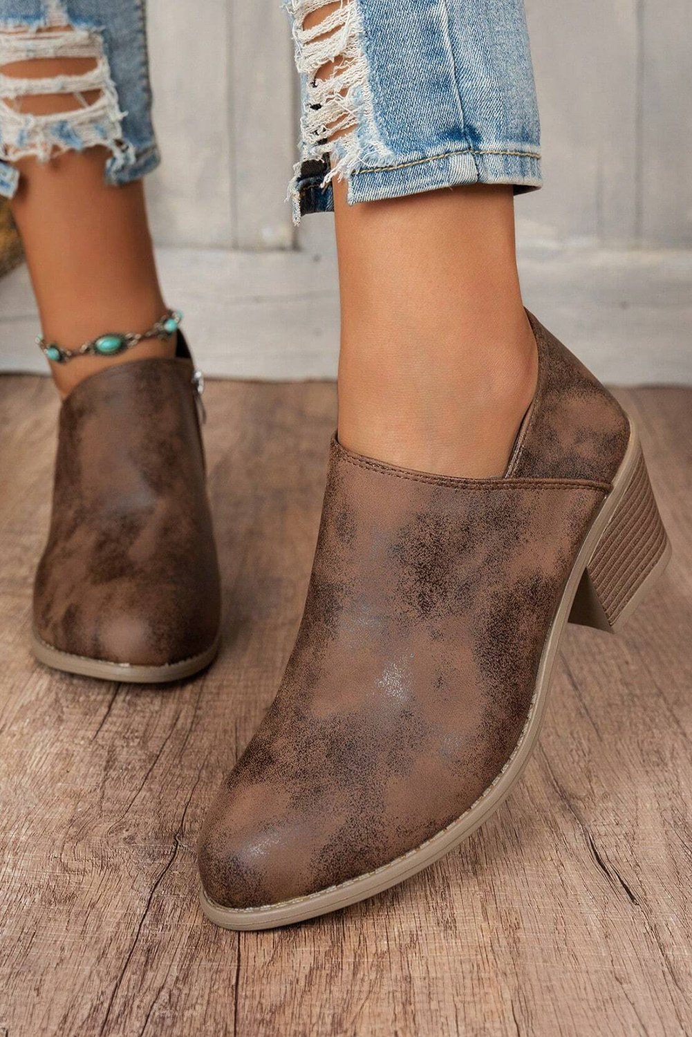 Ankle Boots im Used-Look