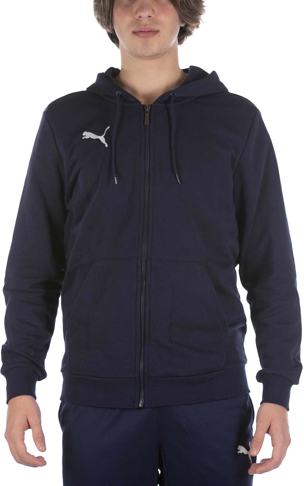 Puma Teamgoal 23 Casuals Kapuzenjacke, blau Sweatshirt