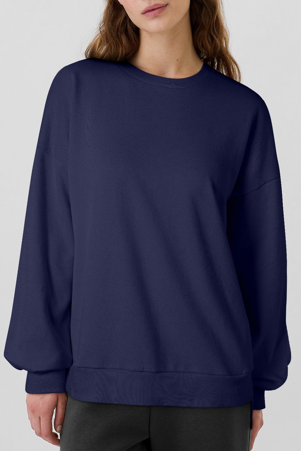 Relaxed Fit Rundhals Sweatshirt